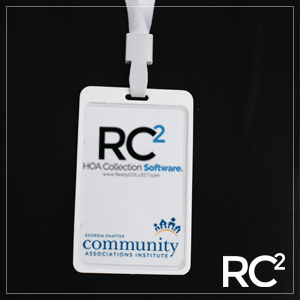Event lanyard with logos