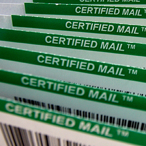 CertMAIL Feature for ReadyCOLLECT Clients